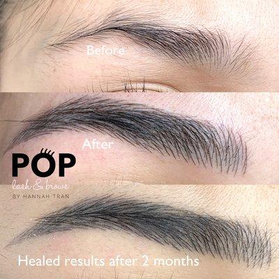 Healed Microblading