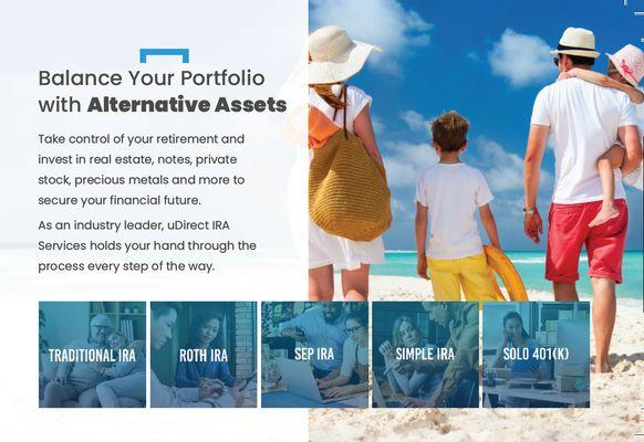 uDirect IRA Services helps you invest outside Wall Street