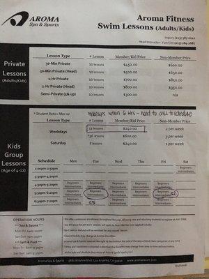 Pricing info