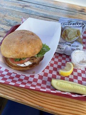 Haddock burger