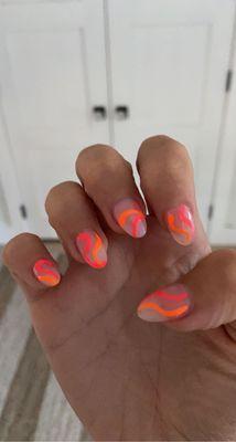 neon swirls