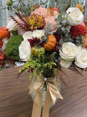 Another arrangement for a coworker. She was in live with this beautiful arrangement by Honey's Flowers