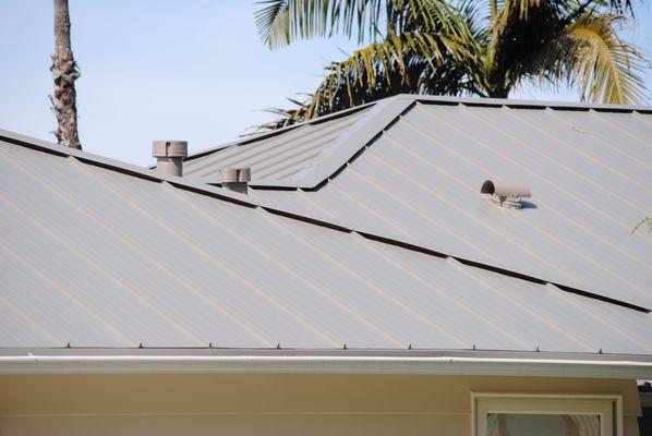 Standing Seam metal roof in Solana Beach