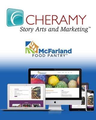 Website, branding, logo and print design for McFarland Food Pantry