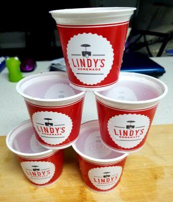 I was a bit thirsty   .... Til I had a Lindy' Water Ice....  And' it was so good I just couldnt Stop