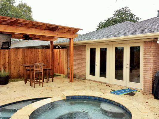 Poolside Pergola