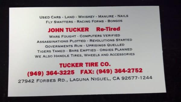 Their business card...