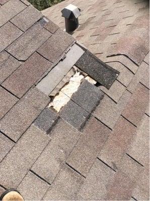 Missing Shingles, Need to be Replaced.