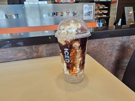 medium bonfire S'mores frozen coffee $5.69