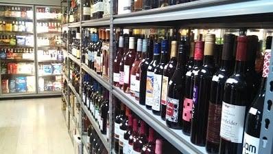 large selection of wines