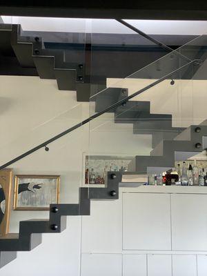 Floating staircase! ACE Hardwood Flooring provides custom stairs, custom railings, and custom floors. Call us for a quote! 512-719-3555