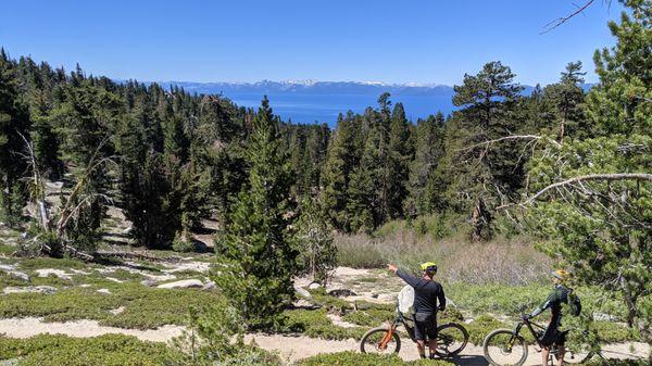 Our Lake Tahoe mountain bike tours will give you access to some of the greatest views around.