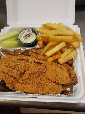 (2) Piece Fish 
w/Choice of Side Item
Can-of-soda
Price: $12.99 (plus tax)