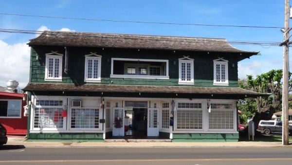 I'm located upstairs in the historic Seto building across from the Kapaa Beach Park