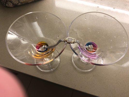 Bracelet, martini glasses