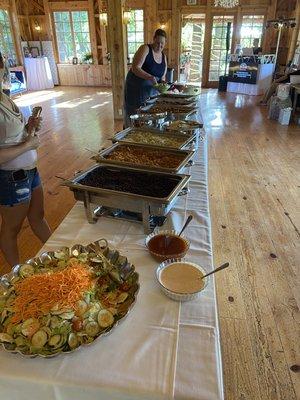 A custom taco buffet at Ridgewood.