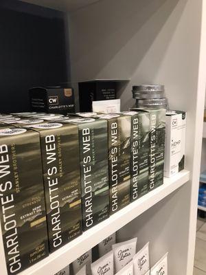 We carry Charlottes Web CBD as well as other high quality brands of CBD