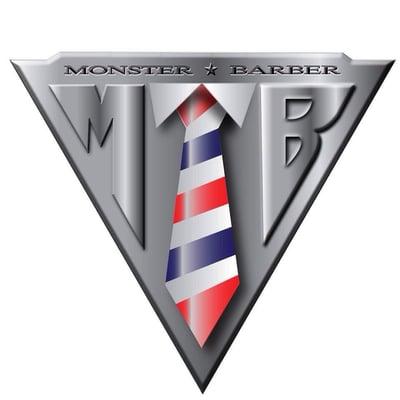 MONSTER BARBERSHOP&SALON LOGO