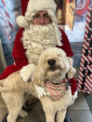 Stark with Santa at Dee-O-Gee