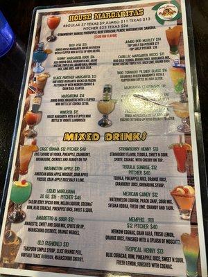 Amazing drink menu