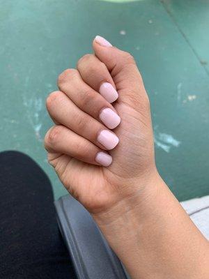 Dip mani on natural nails