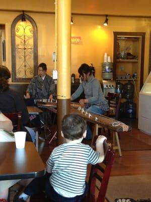 Last Friday of each month, free Japanese koto performance. Nice.