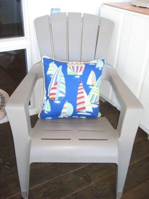 Sailboat pillow