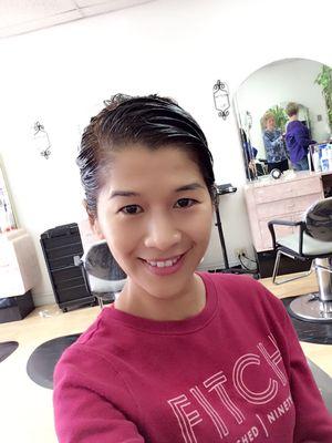 Do you like my short hair ? Lol..