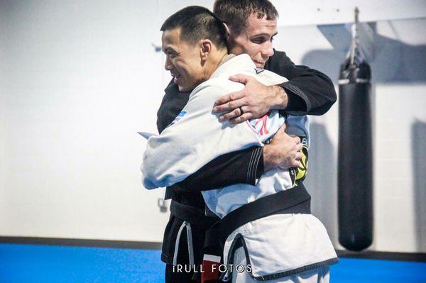 Dr. Minh Luu earns his Jiu-jitsu Black Belt from professor Travis Tooke