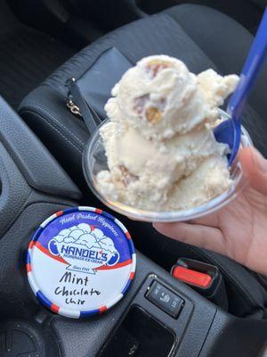 Butter pecan and Pint to go