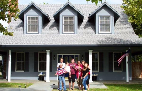 I love helping people find their dream homes!! This is one of the 35 families I've helped so far this year find a new home,