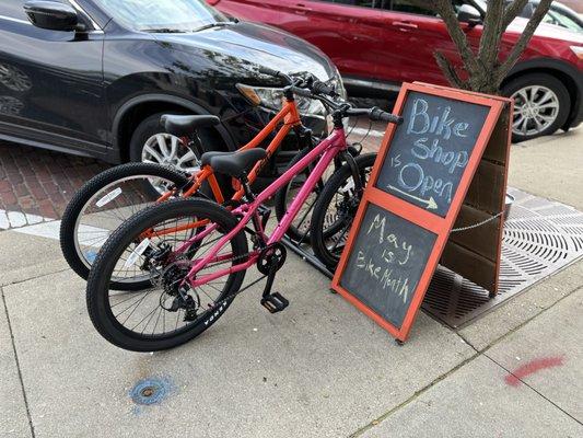 Bike parking out front!