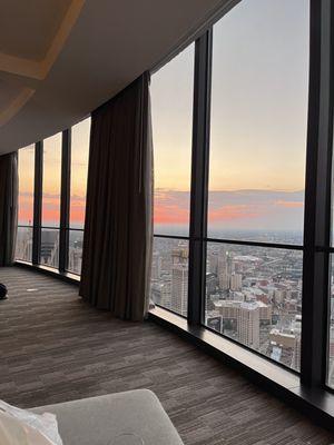 Sunset from the suite