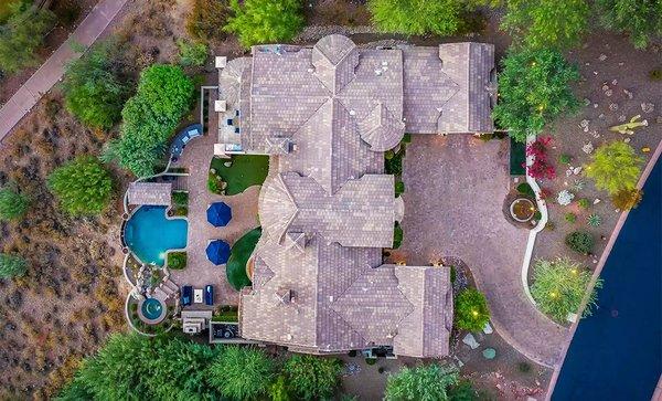 Drone shots give us a great perspective on roofs and helps us diagnose potential issues without having to bust out the ladder.