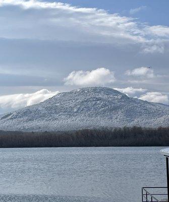 First snow, Mt. Scott and Lake Lawtonka