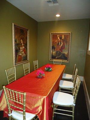 The Tea Room upstairs in The Ebony House