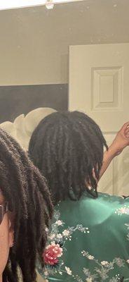 My locs were too chunky and masculine looking for my tastes. This was at month 8, right before I started to comb them out.