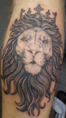 Sick Lion tattoo by Manny