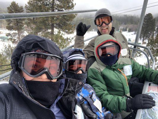 Family that skis together stays together  Snow Summit