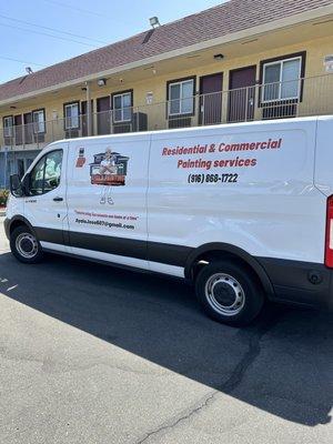 Our van looking nice and clean after Quick Quack!