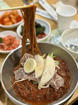 Spicy Cold Buckwheat Noodles.