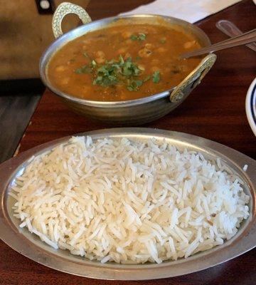 35. White Rice 53. Channa Masala