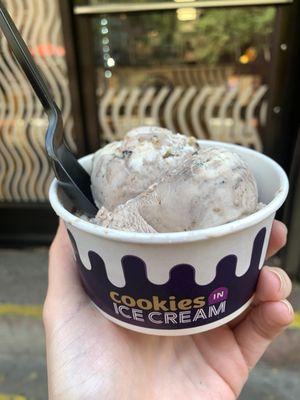 Peanut butter ice cream! (Free today through the app)