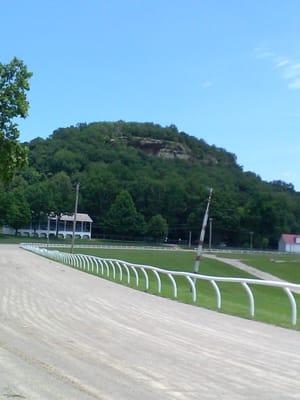 View of Mt Pleasant and the race track.