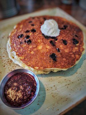 Blueberry pancakes