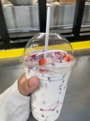 Fresas con crema