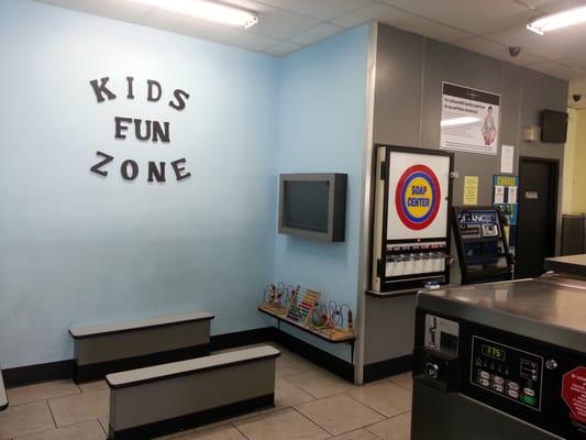 Kids Fun Zone, Soap Center and Change Macines.