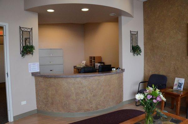 Waiting room - front desk at F. Michael Sheehan, DDS, Ltd. - Palos Park, IL Dentist