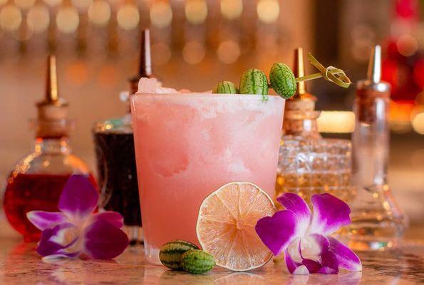 The Refreshing Hakuna Matata Cocktail Features Fresh Squeezed Watermelon Juice, Coconut Creme & Fresh Lime Juice... So Good!