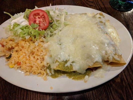 Shrimp enchiladas